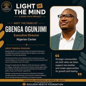 Gbenga Ogunjimi — Executive Director, Nigerian Center